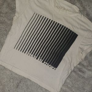 White crop top